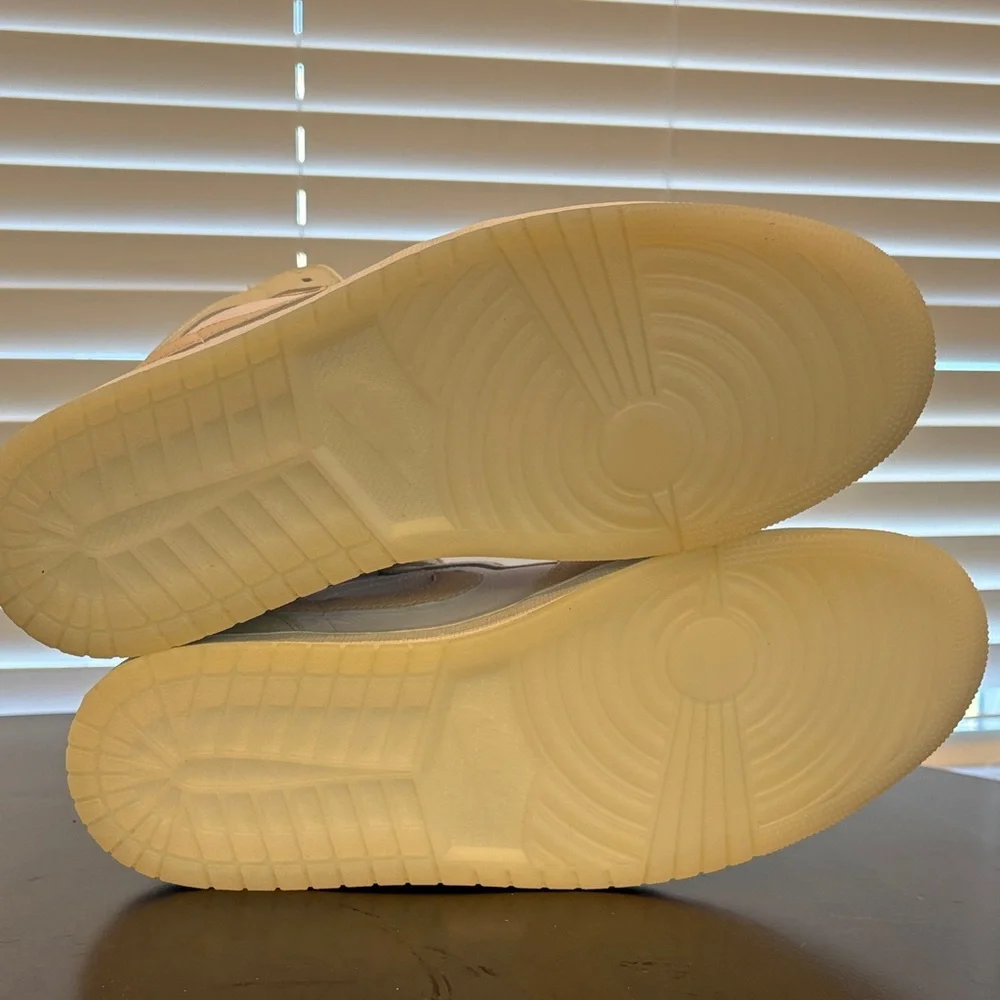 Nike Jordans Men's Tan and White Sneakers - Picture 6 of 8